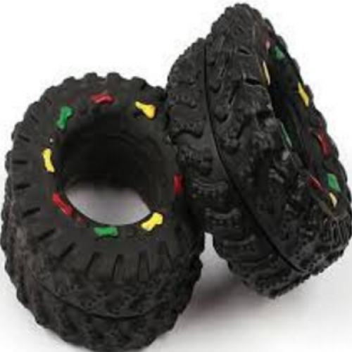 Pet Dog Toy Animal Sounds Tire Shape