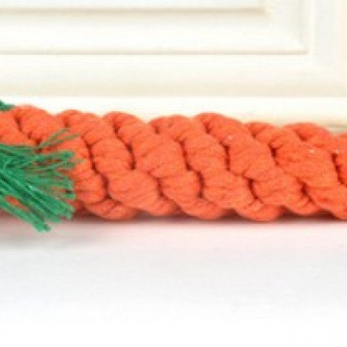 Cute Lovely Braided Rope Carrot Toys for Dogs